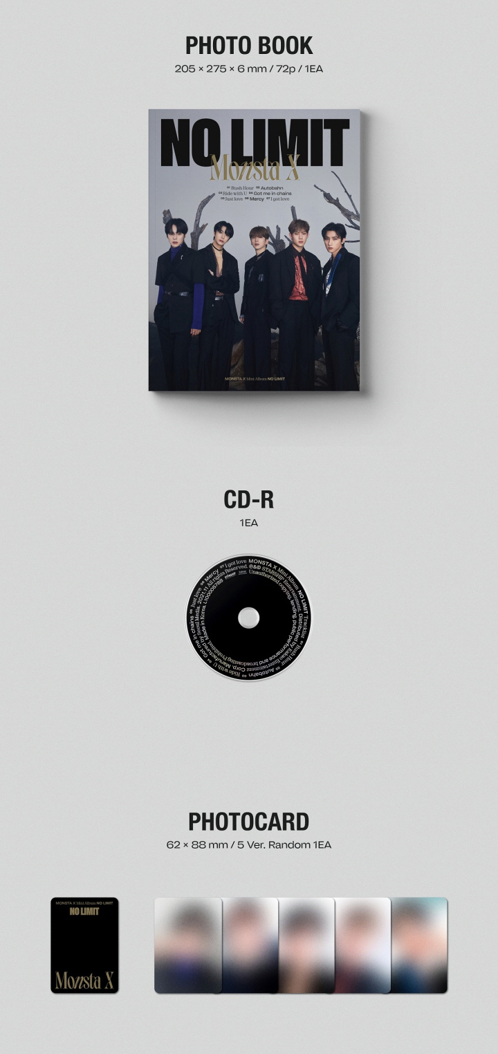 MONSTA X - [NO LIMIT] 10th Mini Album LIMITED VER