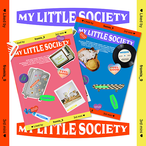 2CD SET - Fromis9 - mini Aibum Vol3 My Little Society - My account Ver + My society ver