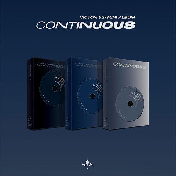 3CD SET - VICTON - Mini Album Vol.6 CONTINUOUS - LIGHT Ver. + BLUE Ver. + DARK Ver.