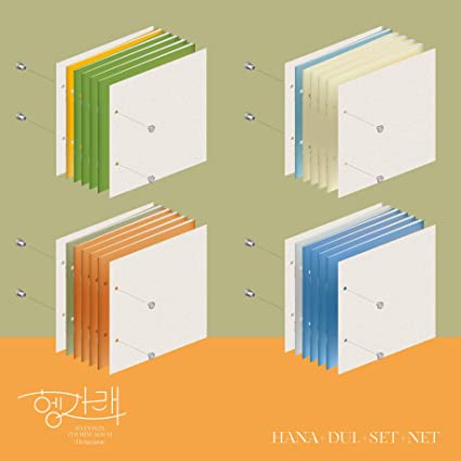 4CD SET - Seventeen - Mini Album Vol.7 Heng garae - HANA Ver +DUL Ver + SET Ver + NET Ver