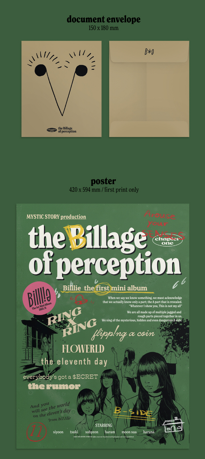 BILLLIE - [THE BILLAGE OF PERCEPTION : CHAPTER ONE] 1st Mini Album
