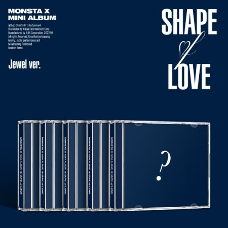 MONSTA X - [SHAPE OF LOVE] 11TH MINI ALBUM JEWEL VER