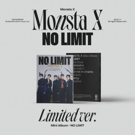 MONSTA X - [NO LIMIT] 10th Mini Album LIMITED VER