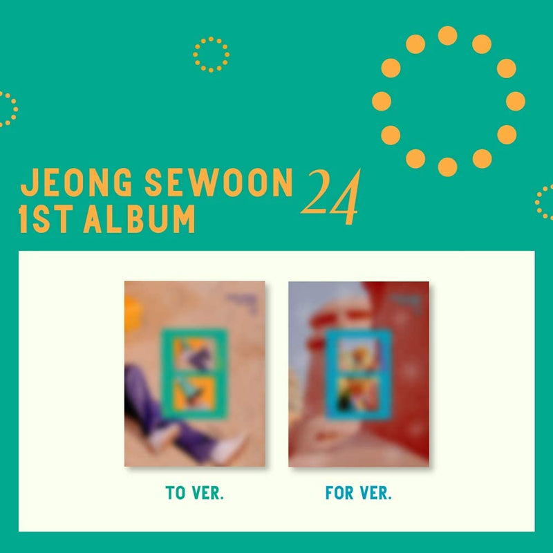 2CD SET - Jeong Se Woon - Album Vol1 24 Part1 - TO Ver + FOR Ver