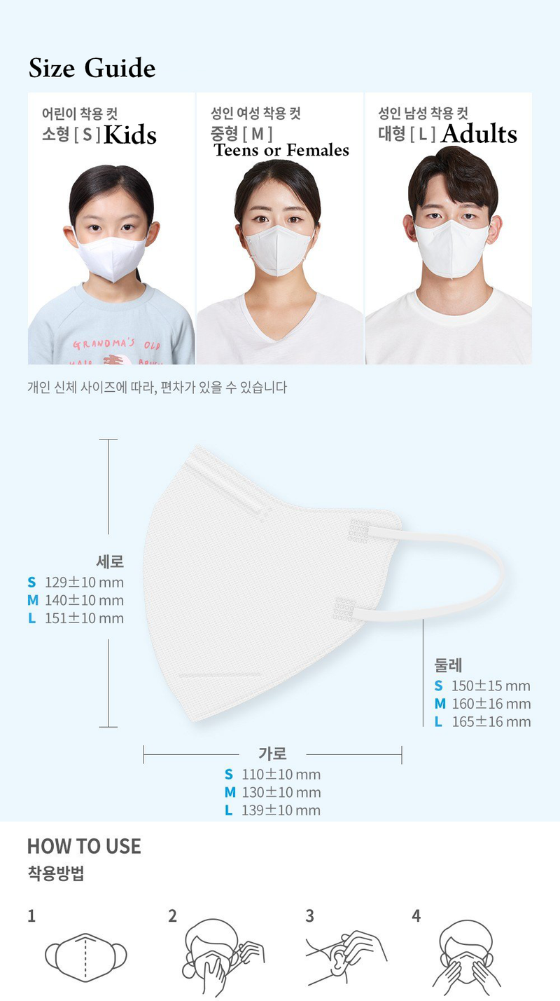 Korean DR P and B Shield Health mask KF94