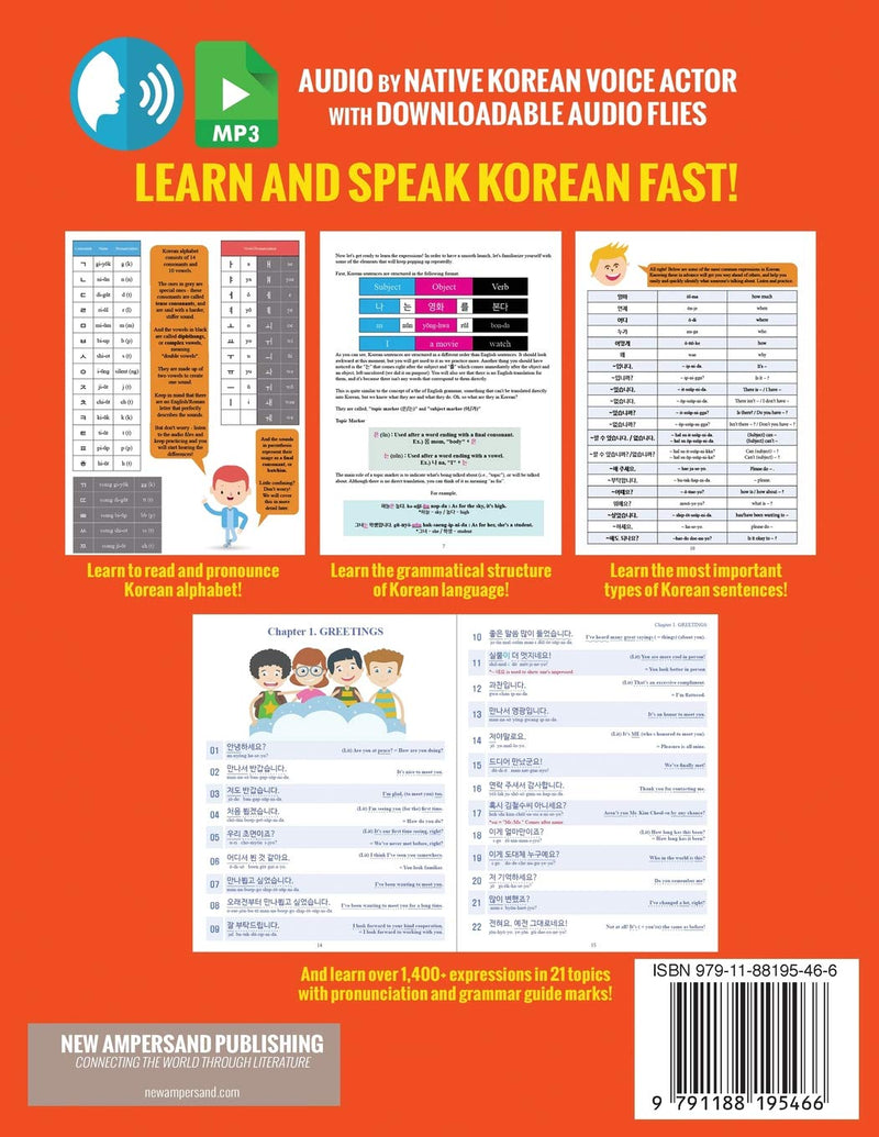 Let's Speak Korean: Learn Over 1,400+ Expressions Quickly and Easily With Pronunciation & Grammar Guide Marks - Just Listen, Repeat, and Learn!