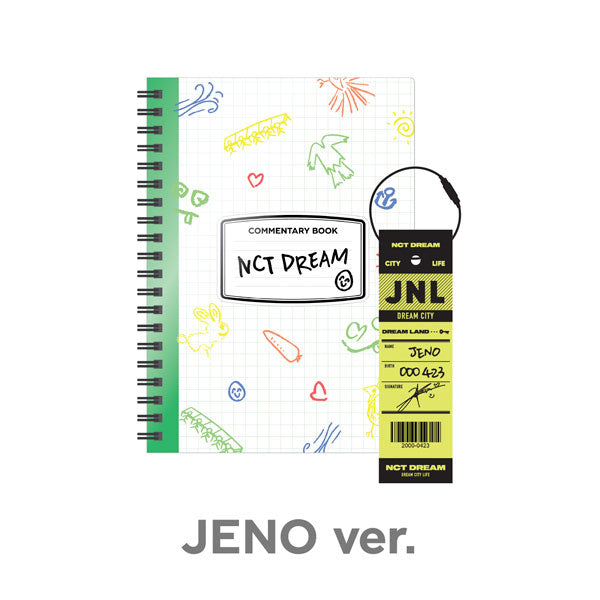 NCT DREAM - JENO - NCT LIFE - DREAM in Wonderland Commentary Book + Luggage Tag SET