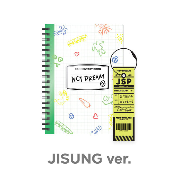 NCT DREAM - JISUNG - NCT LIFE - DREAM in Wonderland Commentary Book + Luggage Tag SET
