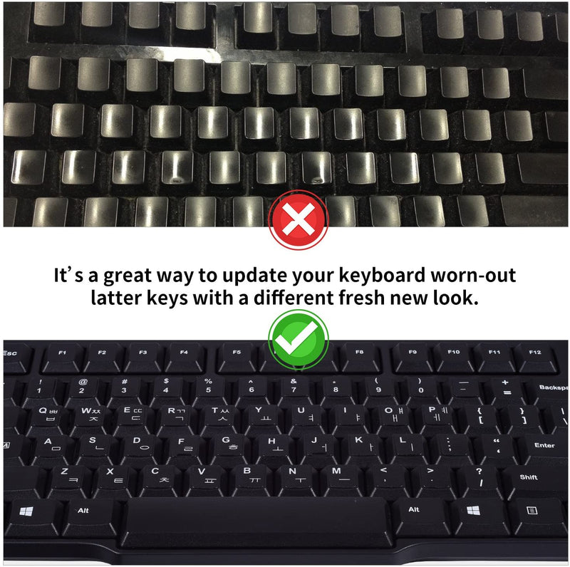 PC Korean Keyboard Stickers