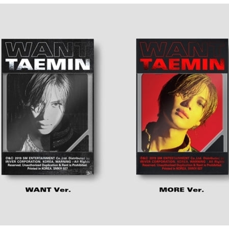 SHINee : TAEMIN - [WANT] 2nd Mini Album Random Ver. Kihno Album