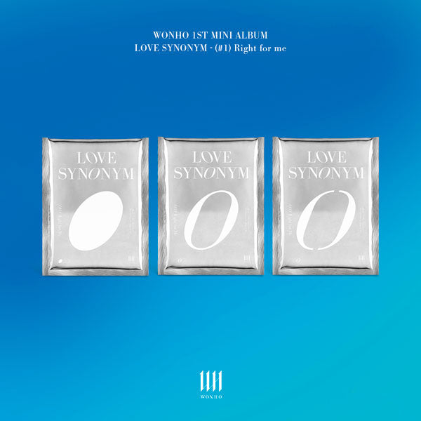 3CD SET - WONHO - Mini Album Vol.1 LOVE SYNONYM 1 Right for me - Ver.1 + Ver.2 + Ver.3