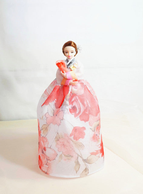 Pink Floral Korean Hanbok Doll The Kings Affection