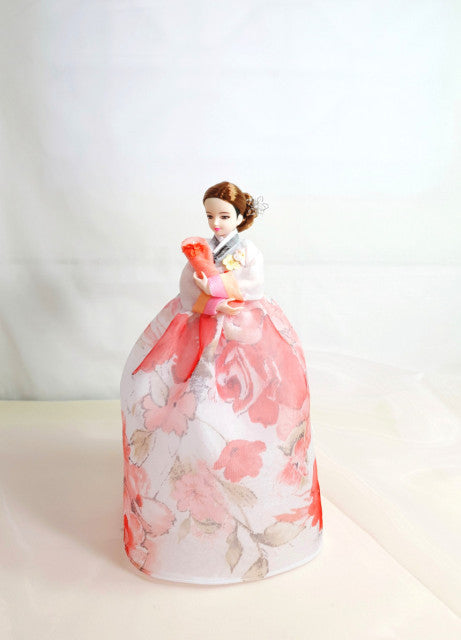 Pink Floral Korean Hanbok Doll The Kings Affection