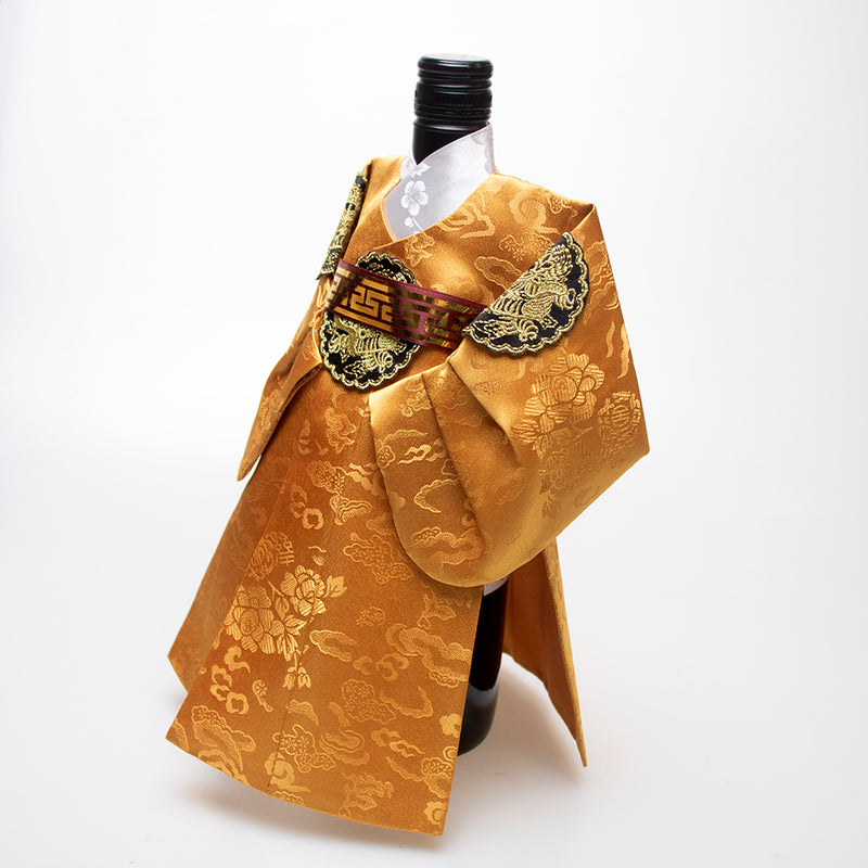 Korean Traditional King Hanbok Wine Bottle Cover
