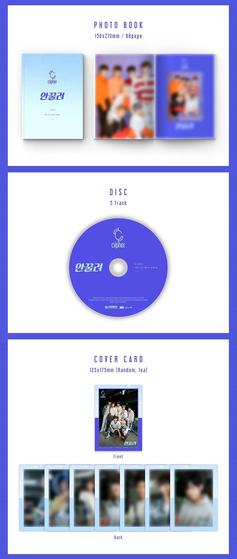PRE-ORDER CIIPHER - 1ST MINI ALBUM [BABY, I CAN'T]
